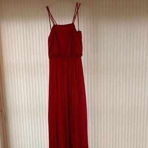 Nice Red Full Length Dress and top-Prom/Evening